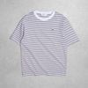  Áo Thun Sọc Logo Thêu Grau Unisex Striped 