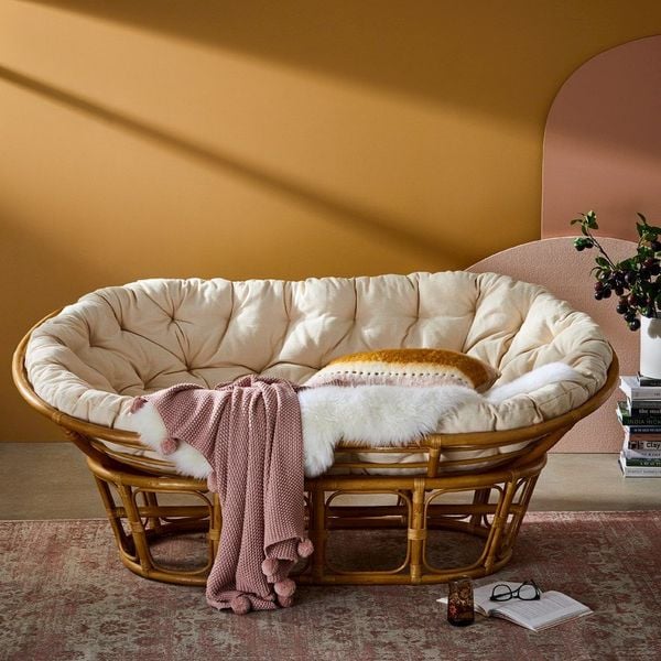ghế mây papasan đôi