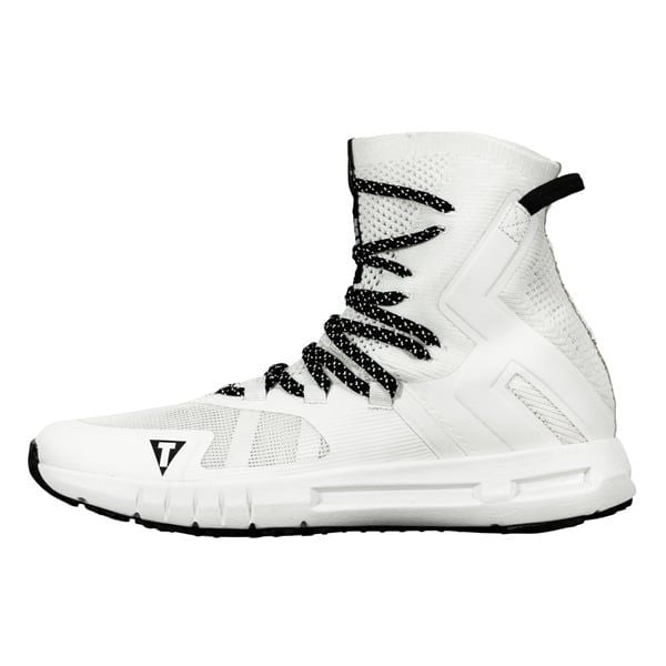 Giày TITLE Boxing High Point Boxing Shoes - White/Black