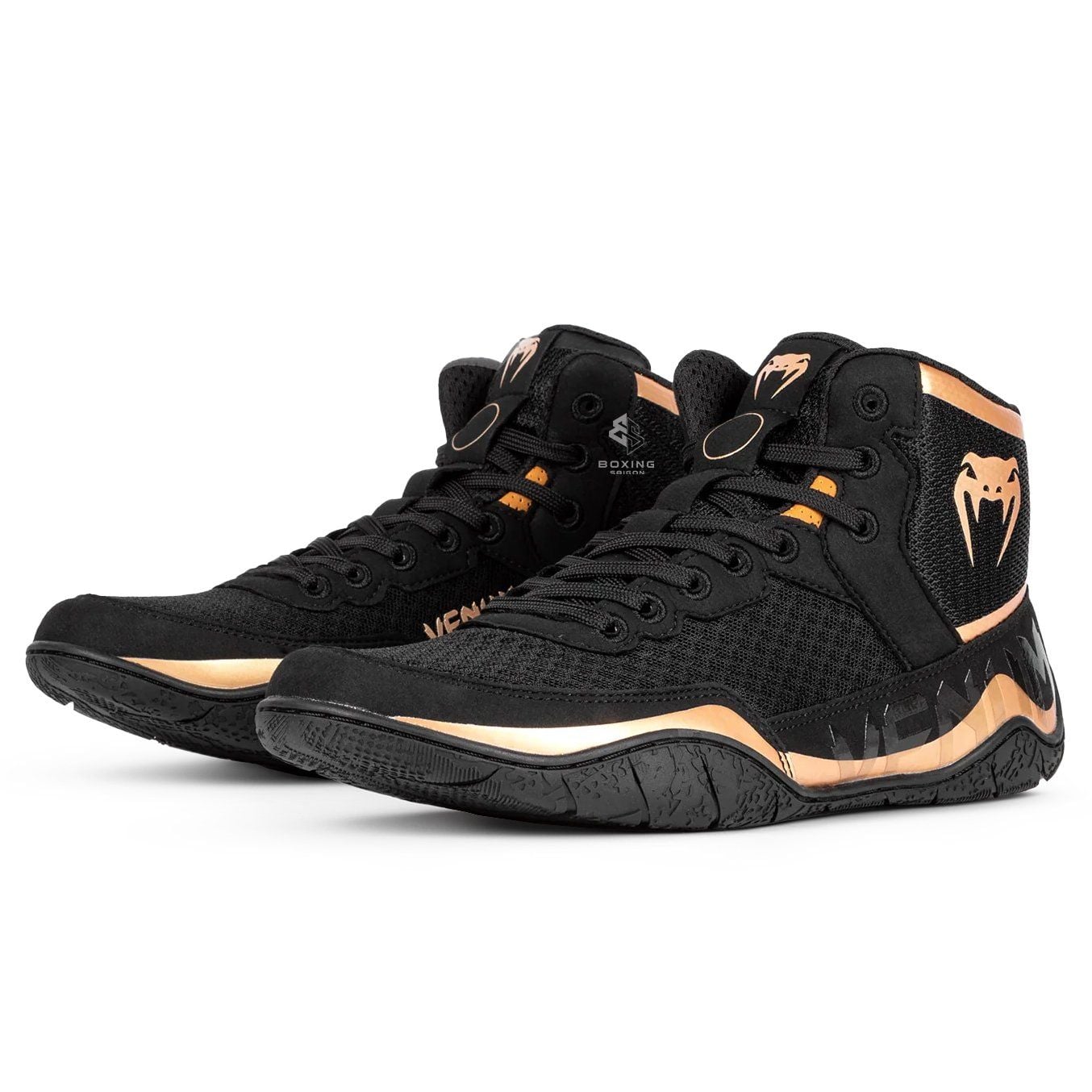 Giày Venum Elite Wrestling Shoes - Black/Bronze