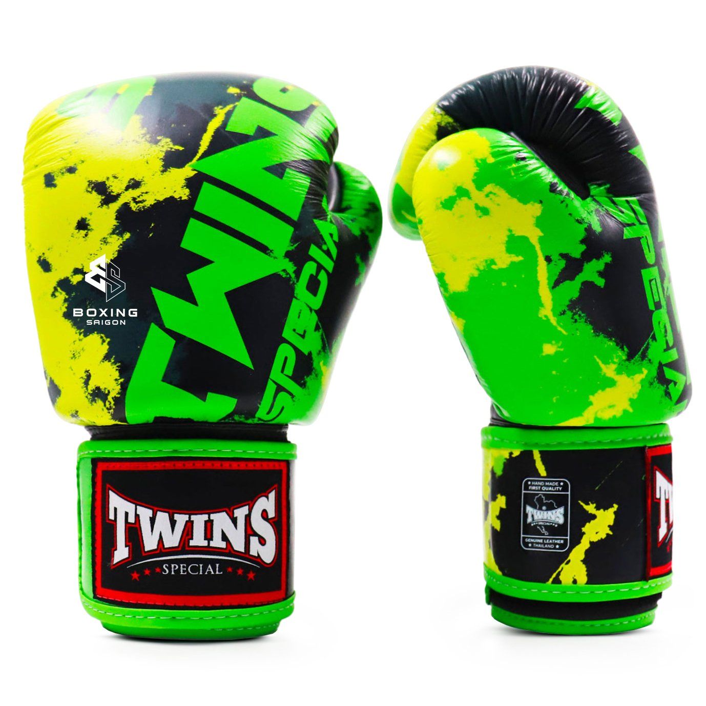 Găng Tay Twins FBGVL3-61GN Candy Boxing Gloves - Black/Green