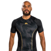 Áo bó Venum Razor Rashguard Shorts Sleeves - Black/Gold