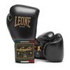 Găng Tay Leone Orlando Tricolore Boxing Gloves Laces - Black