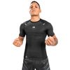 Áo bó Venum Biomecha Rashguard Short Sleeves - Black/Grey