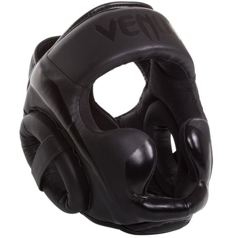 Bảo Hộ Đầu Venum Elite Headgear - Black/Black