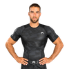 Áo bó Venum Electron 3.0 Rashguard Shorts Sleeves - Black