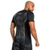 Áo bó Venum Razor Rashguard Shorts Sleeves - Black/Gold