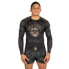 Áo bó Venum Santa Muerte Dark Side Rashguard Long Sleeves - Black/brown