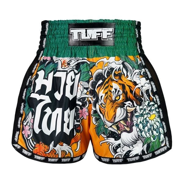 Quần TUFF Muay Thai Boxing Shorts New Retro Style Tora mori to Kingyo