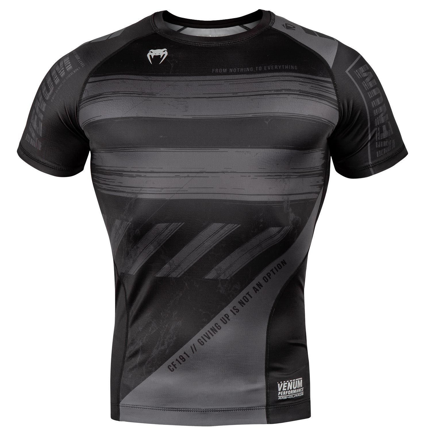 Áo bó Venum Amrap Compression T-shirt - Short Sleeves - Black/Grey