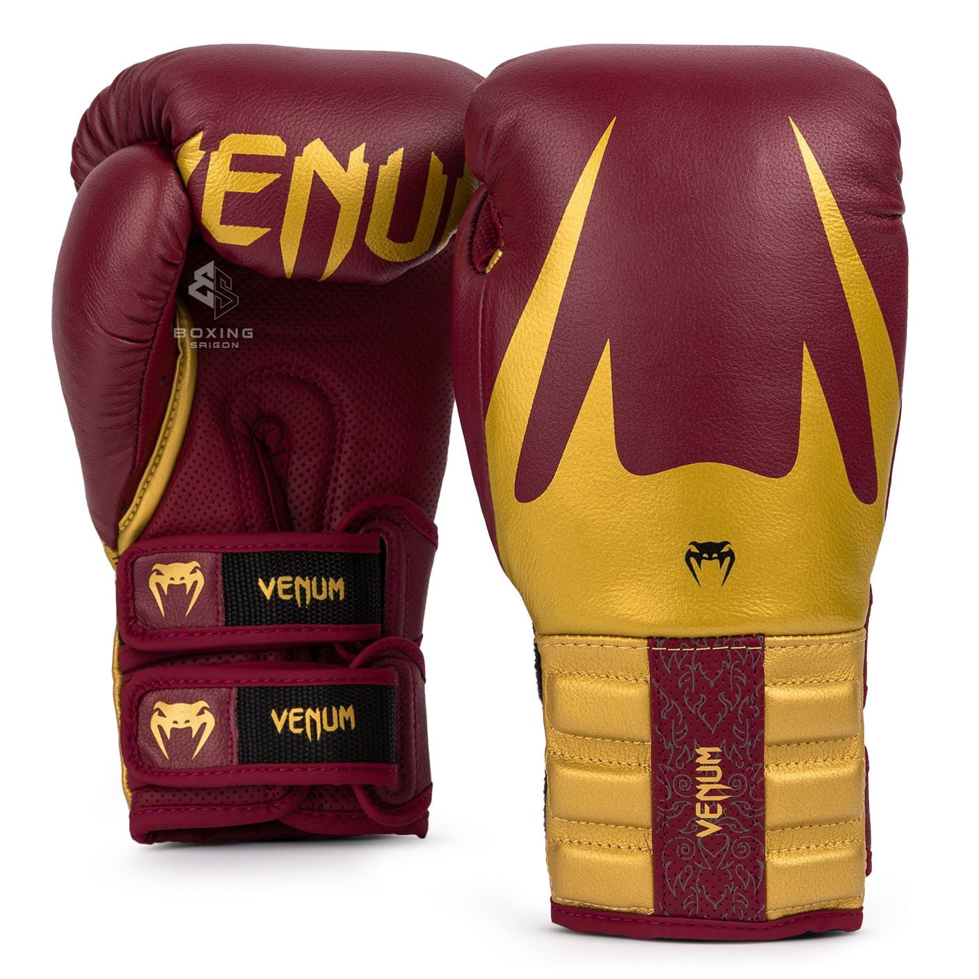 Găng Tay Venum Reverso Boxing Gloves - Cherry Red/Gold
