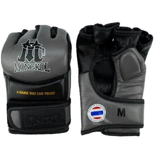 Găng Tay Mongkol MMA Gloves Competition - Grey/Black
