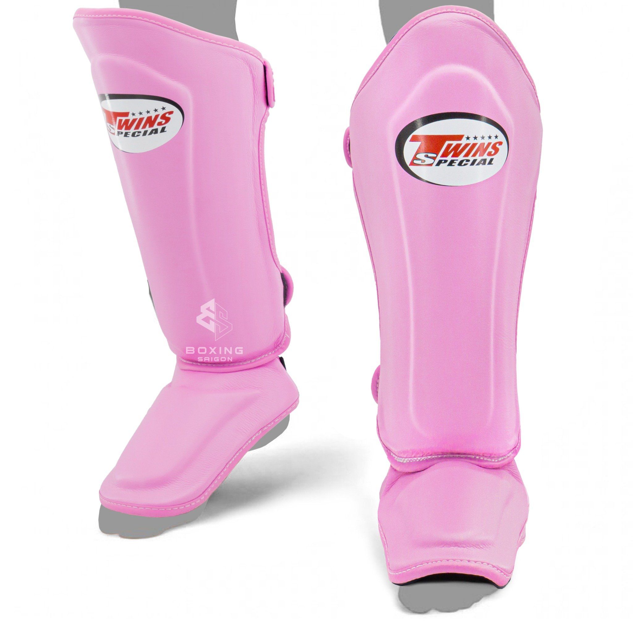 Bảo Hộ Chân Twins SGL10 Double Padded Leather Shinguard - Pink