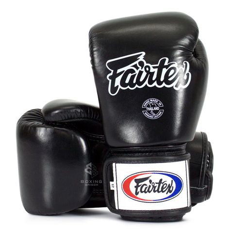 Găng Tay Fairtex Bgv1 Tight Fit Muay Thai/Boxing Gloves - Black