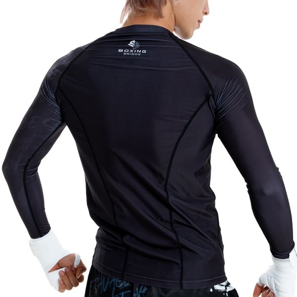 Áo bó Boxing Saigon Savage Rashguard Long Sleeves - Black | Saigon Sport