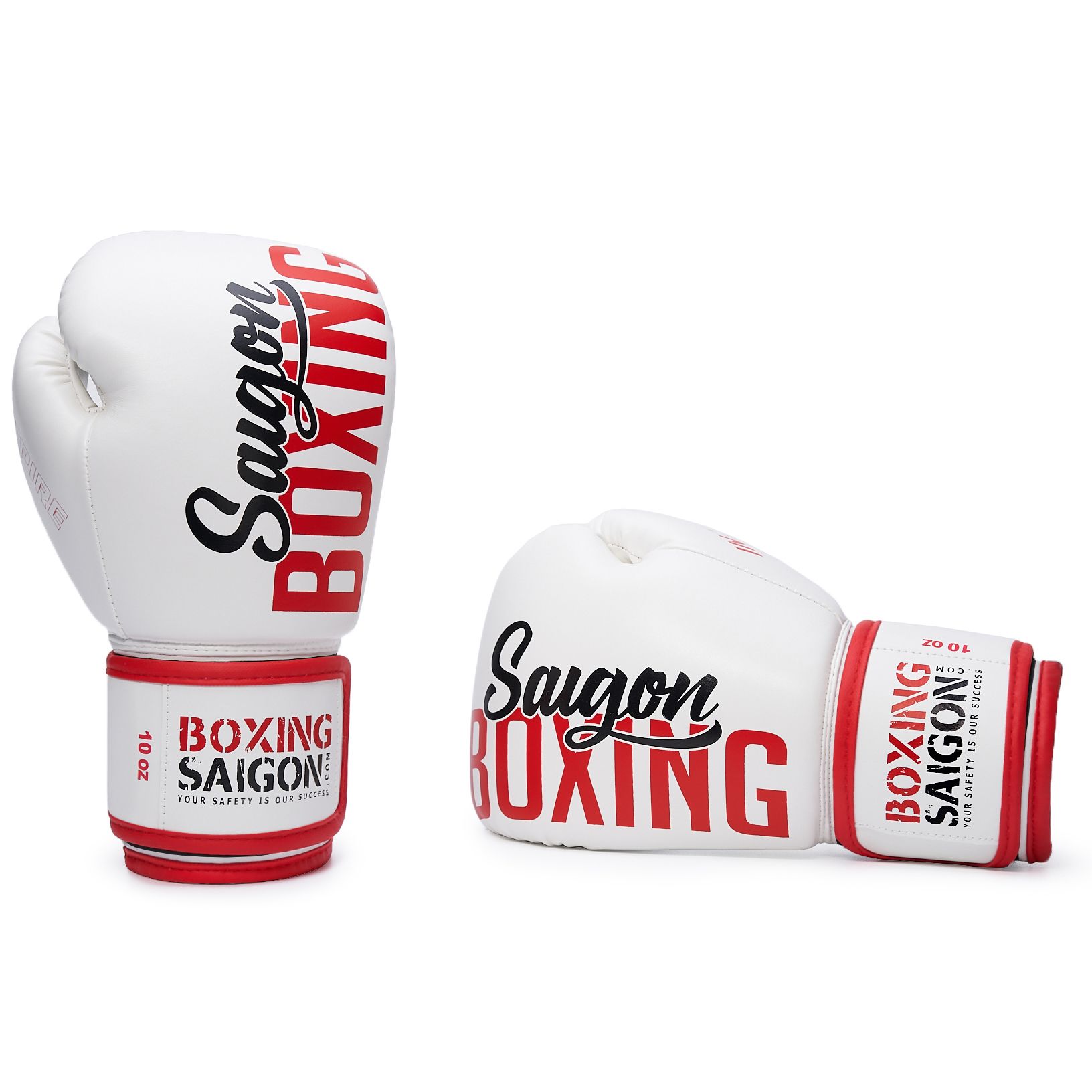 Găng Tay Boxing Saigon Inspire - White/Red