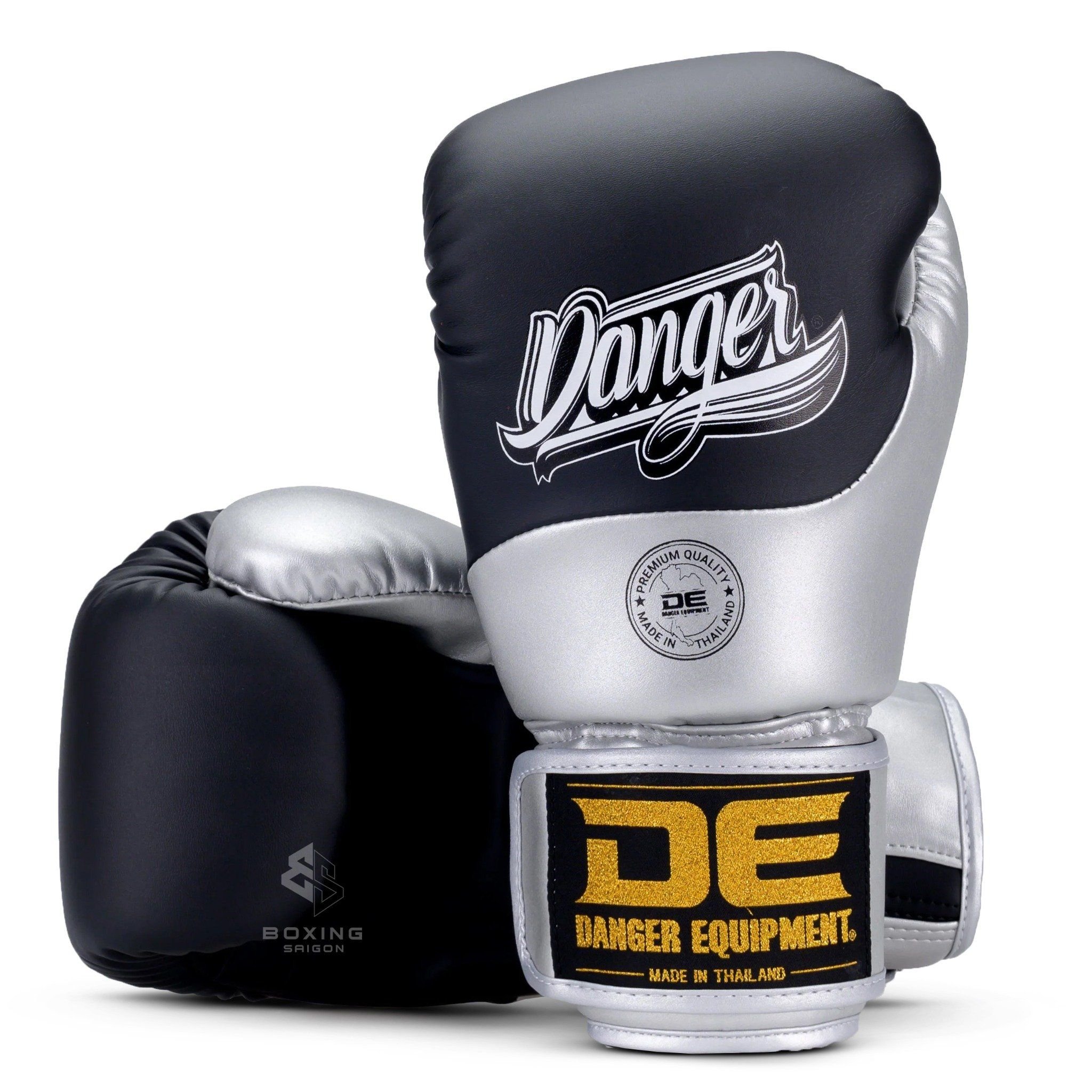 Găng Tay Danger Equipment Supermax 2.0 Boxing Gloves - Black/Silver