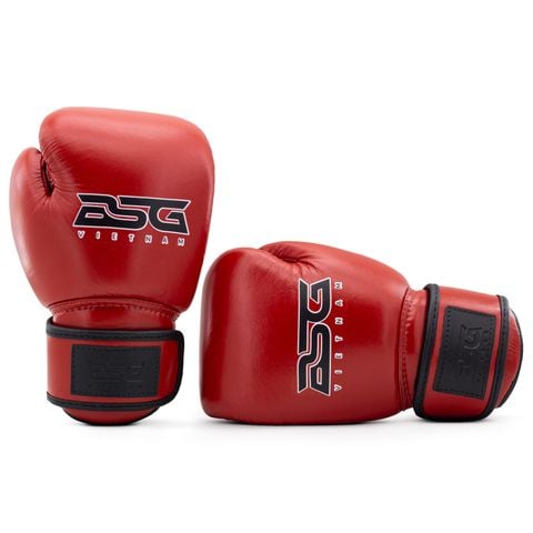 Găng Tay BSG Leather Muay Thai Gloves - Red
