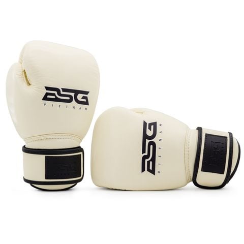 Găng Tay BSG Leather Muay Thai Gloves - Vanilla