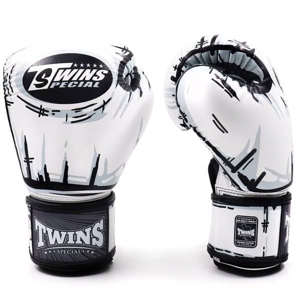 Găng Tay Twins FBGVL4-66 Comic Boxing Gloves - White
