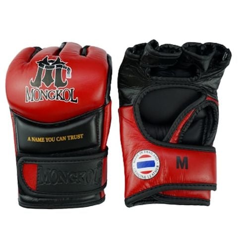 Găng Tay Mongkol MMA gloves training - Red/Black