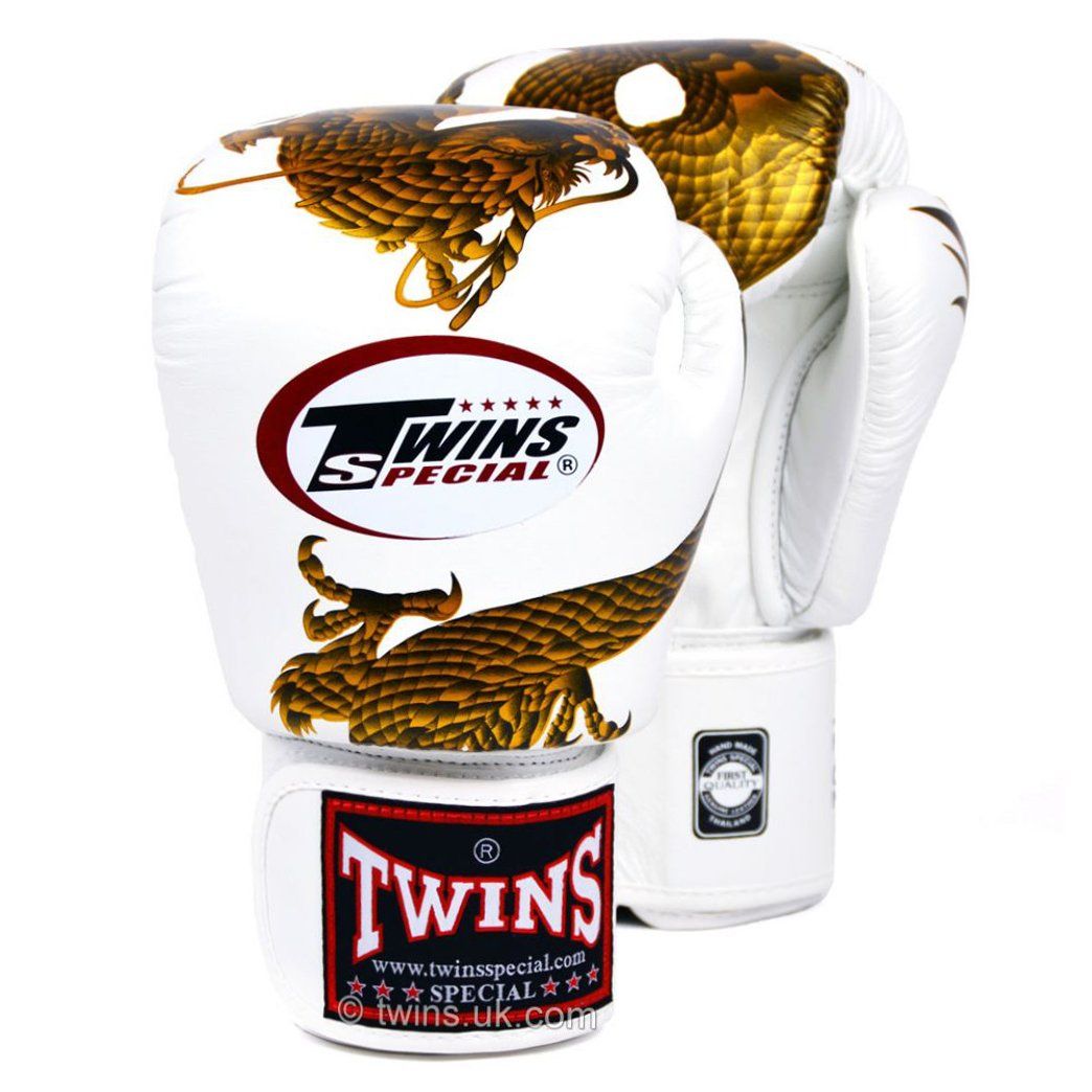 Găng Tay Twins FBGVL3-23Gd Dragon Boxing Gloves - Gold/White