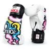 Găng Tay Yokkao FYGL-84-4 Flames Boxing Gloves - White