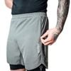 Quần RDX T16 2-in-1 Compression MMA Shorts - Gray