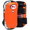 Đích Đá Twins KPL10 Curved Leather Thai Kick Pads - Black/Orange