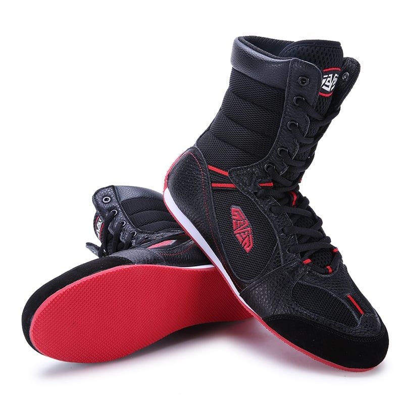 Giày Mingsibo High Top Wrestling Boxing Shoes - Black