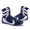 Giày Mingsibo High Top Professional Training Shoes - Navy/White