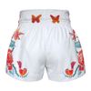 Quần TUFF Muay Thai Boxing Shorts White Birds And Roses Inspired