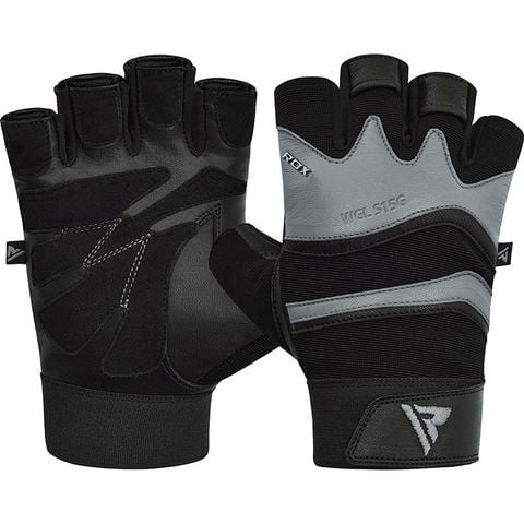 GÄNG TAY RDX S15 LEATHER GYM FITNESS GLOVES