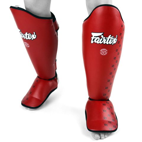 Bảo Hộ Chân Fairtex Sp5 Competition Muay Thai Shin Guards - Red