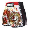 Quần TUFF Muay Thai Boxing Shorts New Retro Style White Chinese Dragon