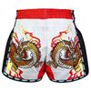 Quần TUFF Muay Thai Boxing Shorts New Retro Style White Chinese Dragon