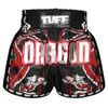 Quần TUFF Muay Thai Boxing Shorts New Retro Style Black Chinese Dragon with Text