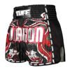 Quần TUFF Muay Thai Boxing Shorts New Retro Style Black Chinese Dragon with Text