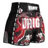 Quần TUFF Muay Thai Boxing Shorts New Retro Style Black Chinese Dragon with Text