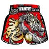 Quần TUFF Muay Thai Boxing Shorts New Retro Style Red Chinese Dragon