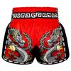 Quần TUFF Muay Thai Boxing Shorts New Retro Style Red Chinese Dragon