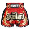 Quần TUFF Muay Thai Boxing Short New Retro Style Red Thai Yantra With Muay Thai Text