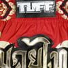 Quần TUFF Muay Thai Boxing Short New Retro Style Red Thai Yantra With Muay Thai Text