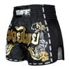 Quần TUFF Muay Thai Boxing Shorts New Retro Style Double Tiger With Gold Text