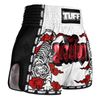 Quần TUFF Muay Thai Boxing Shorts New Retro Style Double Tiger With Red Text