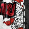 Quần TUFF Muay Thai Boxing Shorts New Retro Style Double Tiger With Red Text