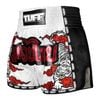Quần TUFF Muay Thai Boxing Shorts New Retro Style Double Tiger With Red Text