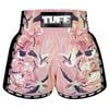 Quần TUFF Muay Thai Boxing Shorts Pink Retro Style Birds With Roses