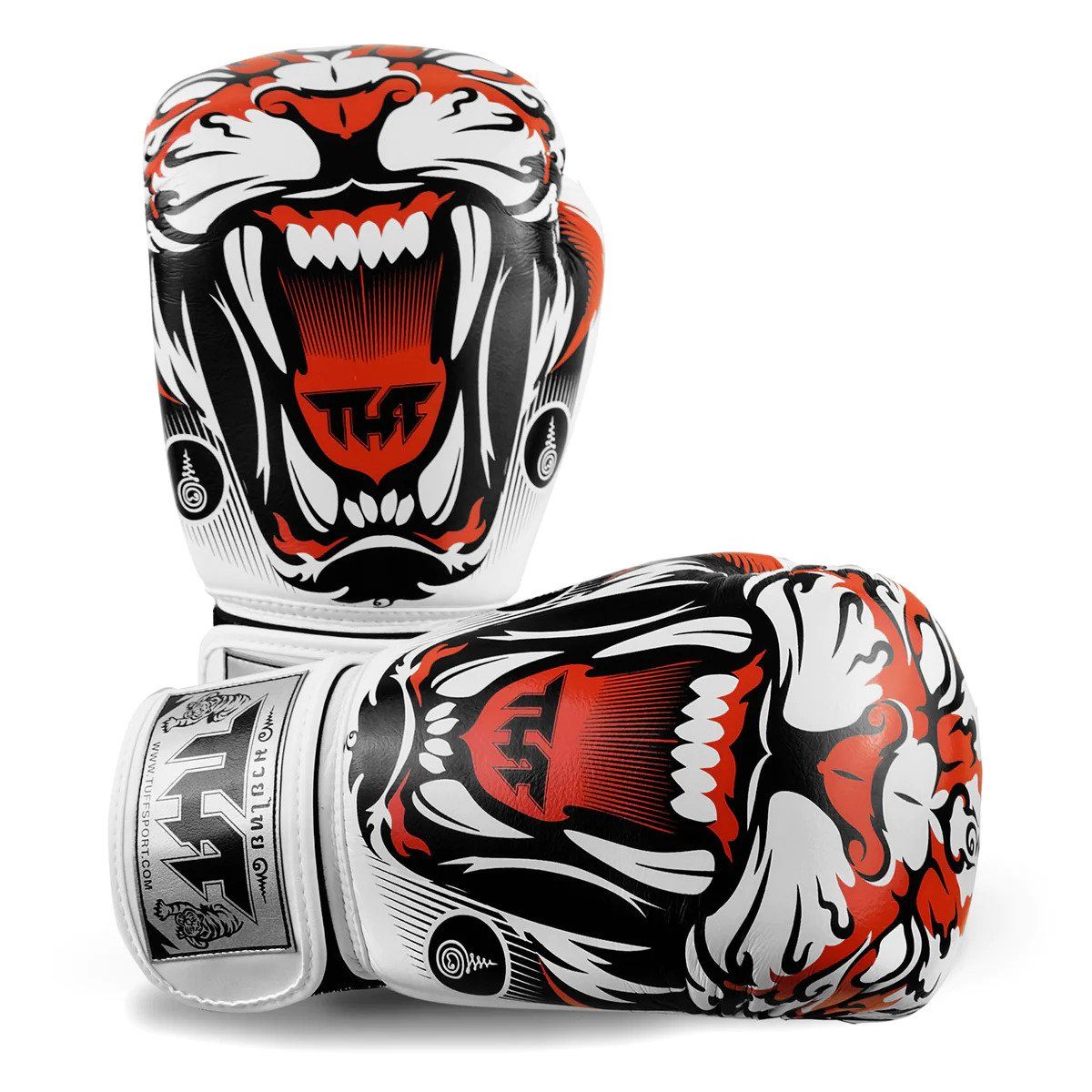 Găng tay TUFF PAYAK TUF-GVM-TIGER Boxing Gloves Microfiber Tiger - White