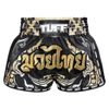 Quần Tuff Muay Thai Boxing Shorts New Retro Style Thai King Of Naga Black